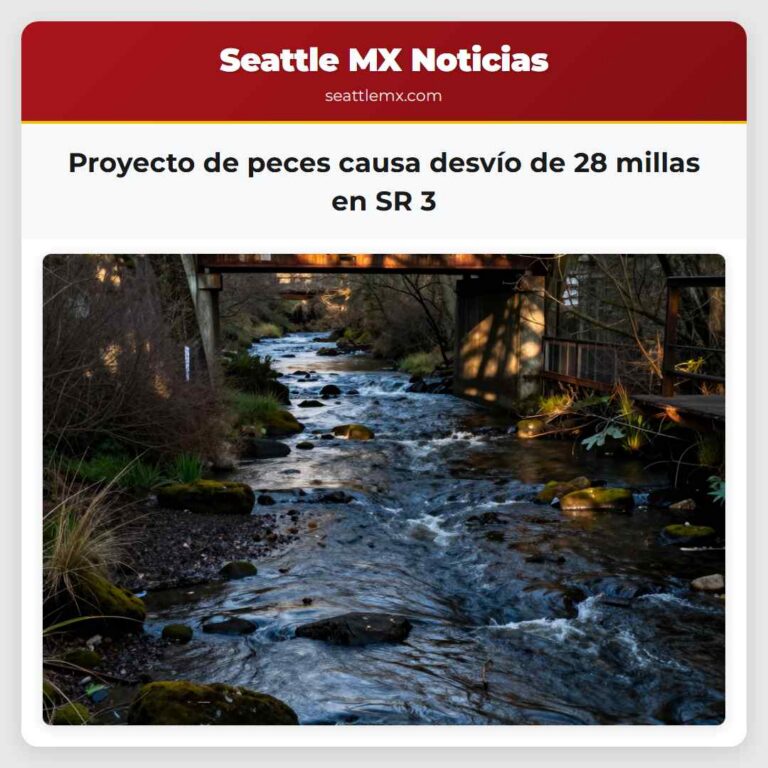 Proyecto de peces causa desvío de 28 millas en SR 3