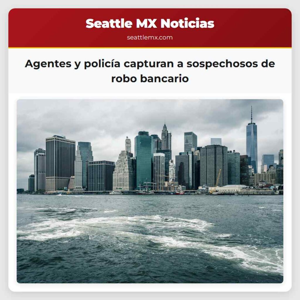 Agentes y policía capturan a sospechosos de robo