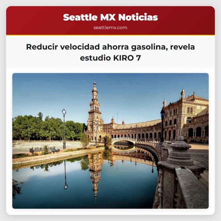 Reducir velocidad ahorra gasolina revela estudio KIRO 7