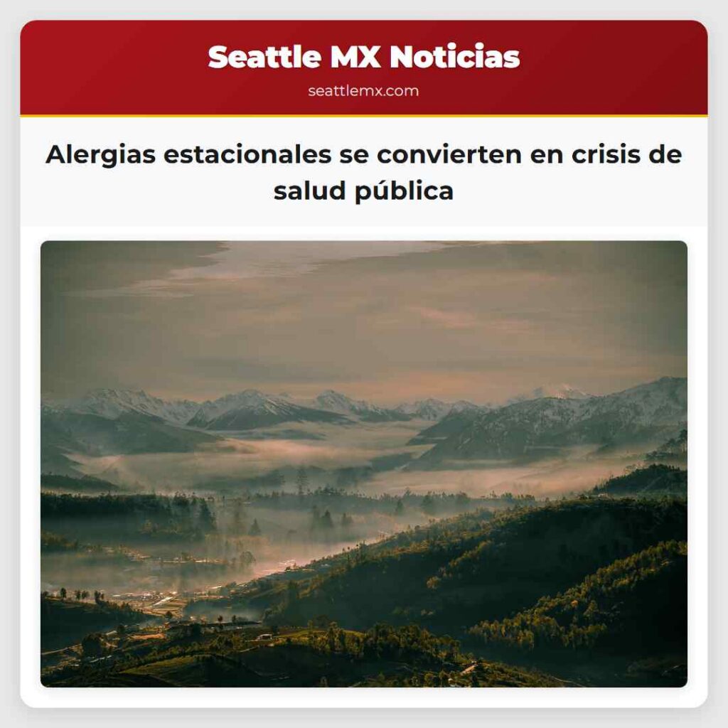 Alergias estacionales se convierten en crisis de
