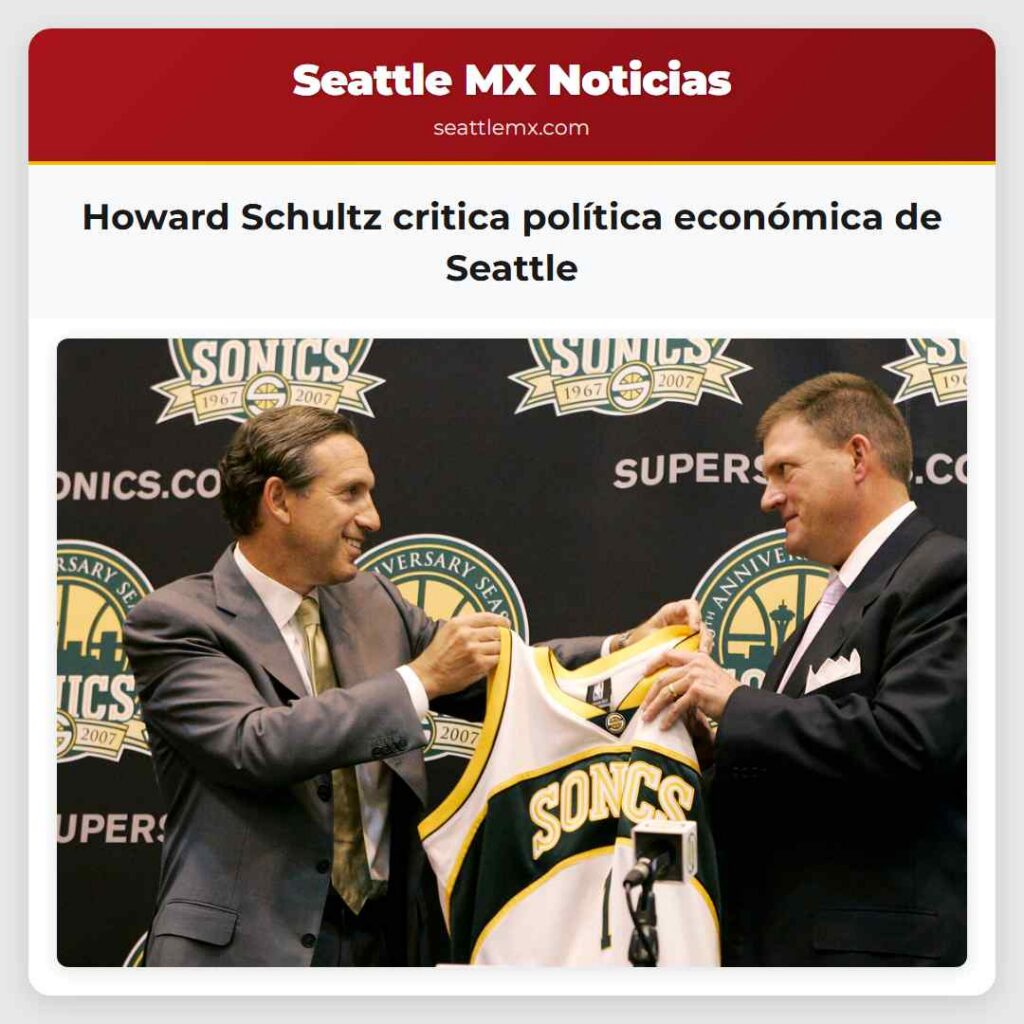 Howard Schultz critica política económica de