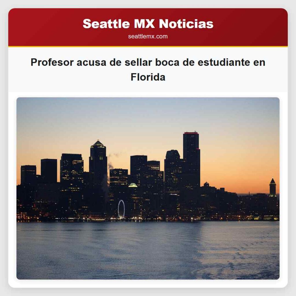 Profesor acusa de sellar boca de estudiante en