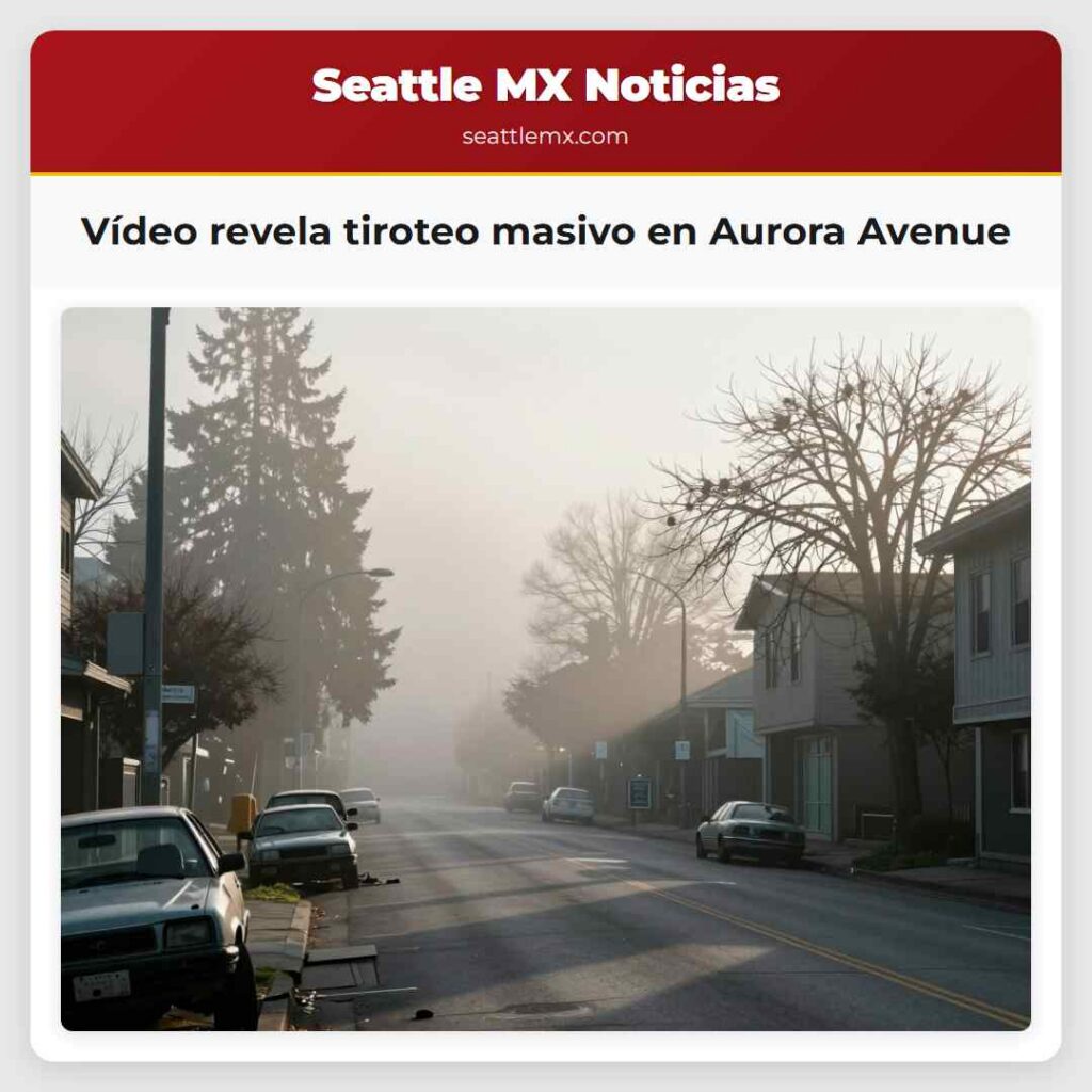 Vídeo revela tiroteo masivo en Aurora Avenue