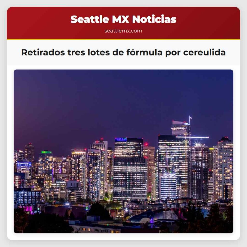 Retirados tres lotes de fórmula por cereulida