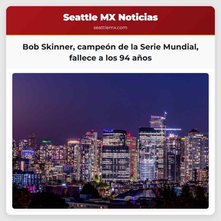 Bob Skinner campeón de la Serie Mundial fallece a los 94 años