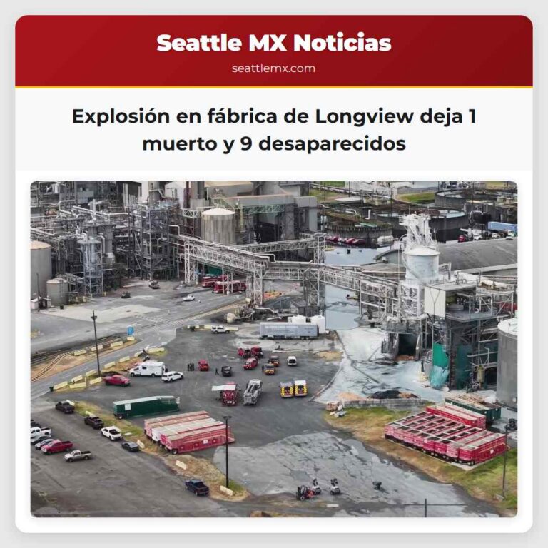 Explosión en fábrica de Longview deja 1 muerto y 9 desaparecidos