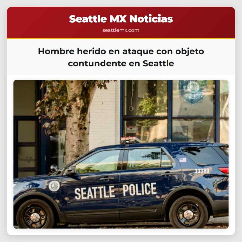Hombre herido en ataque con objeto contundente en