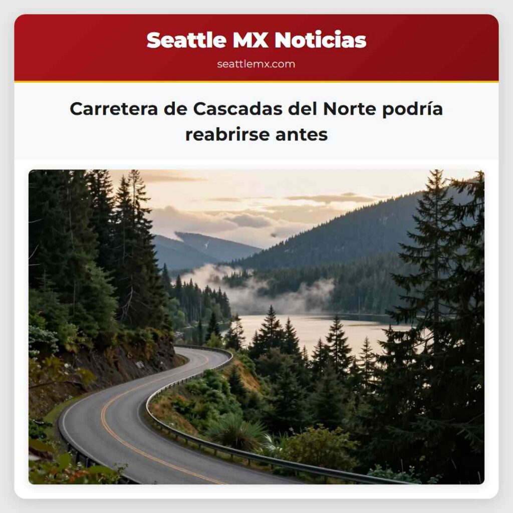 Carretera de Cascadas del Norte podría reabrirse