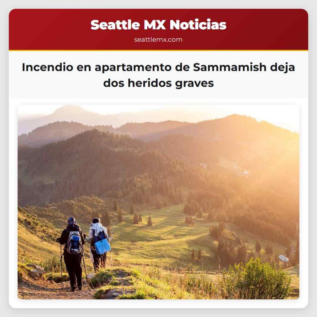Incendio en apartamento de Sammamish deja dos