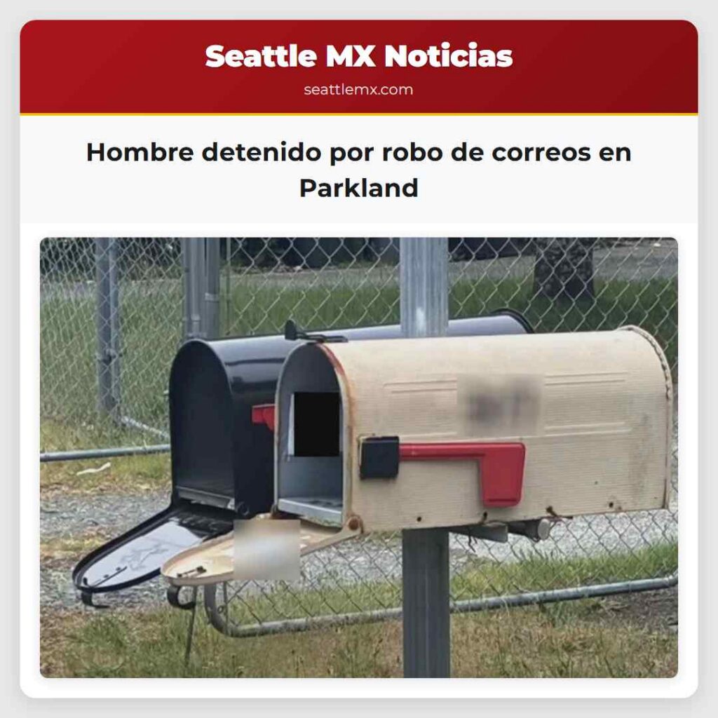 Hombre detenido por robo de correos en Parkland