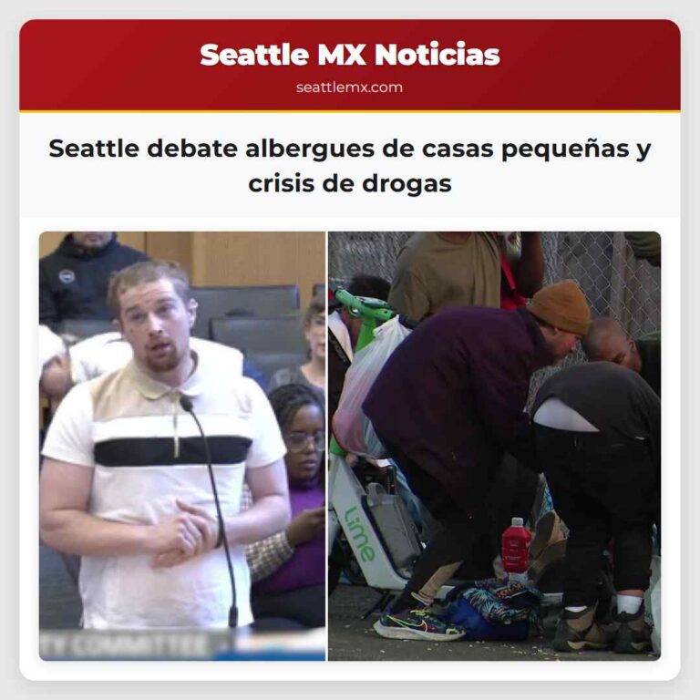 Seattle debate albergues de casas pequeñas y crisis de drogas