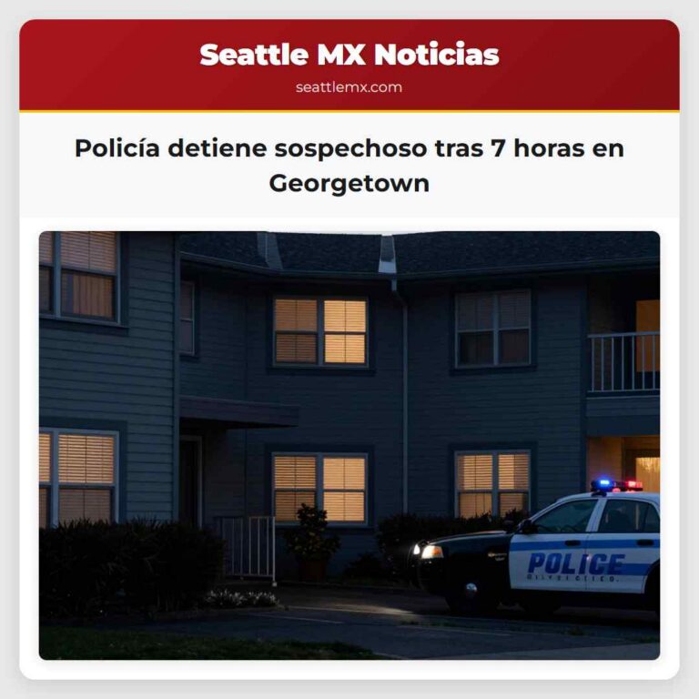 Policía detiene sospechoso tras 7 horas en Georgetown