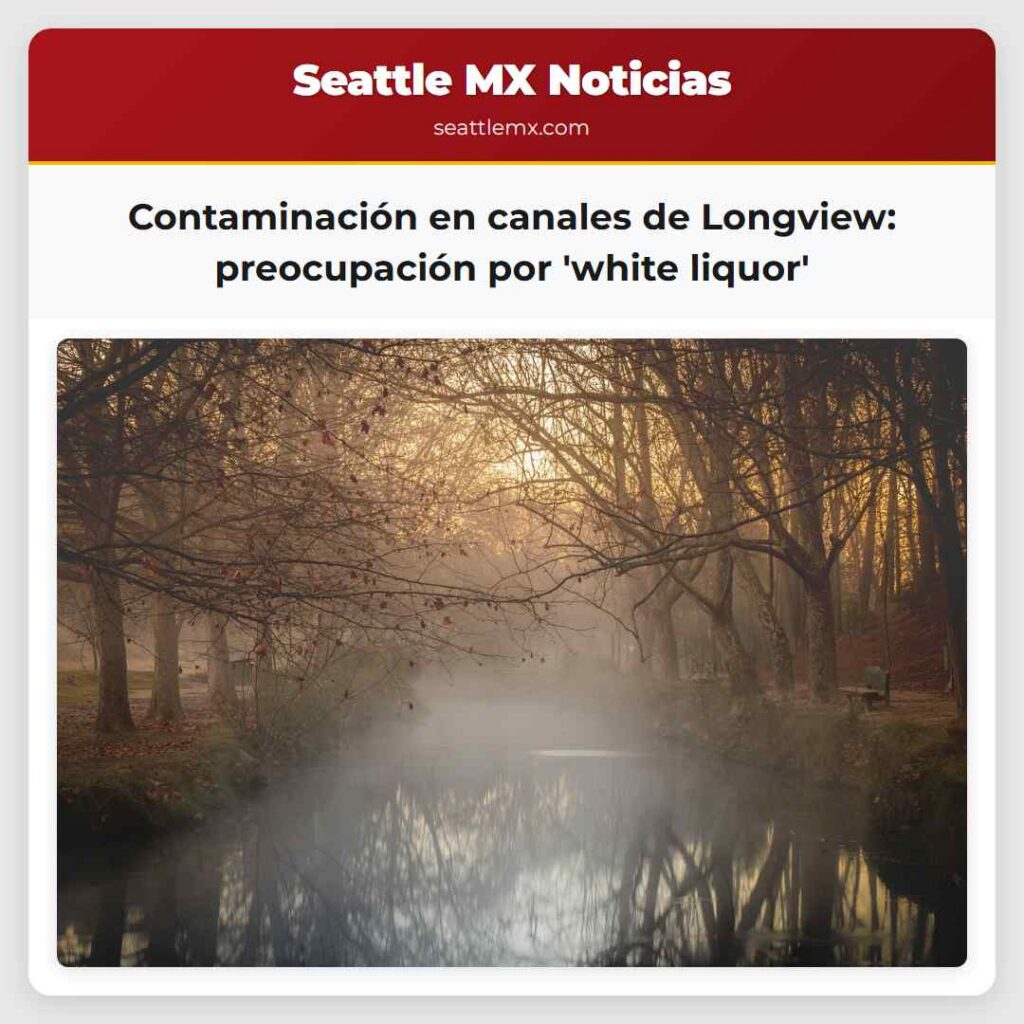 Contaminación en canales de Longview: