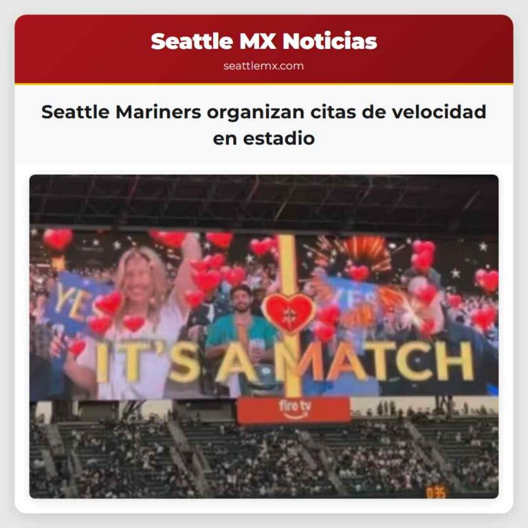 Seattle Mariners organizan citas de velocidad en estadio