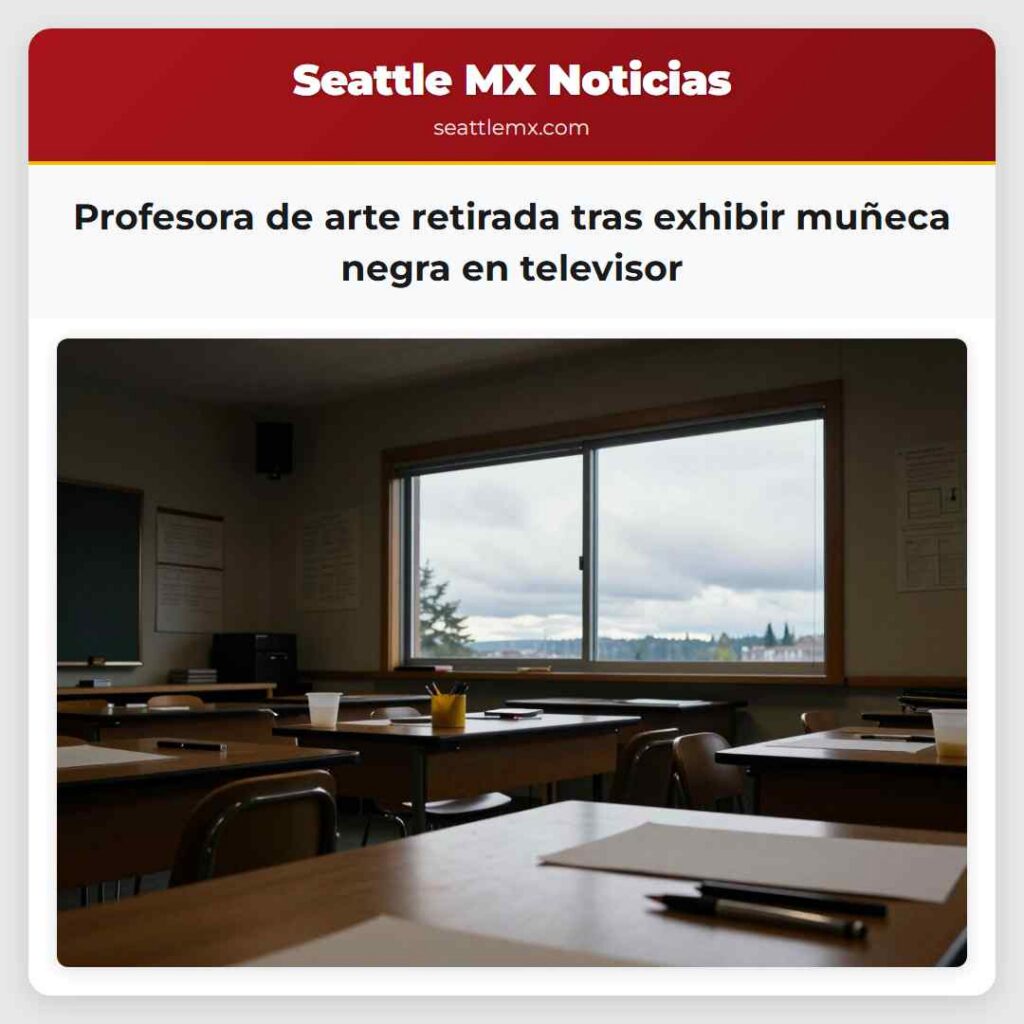 Profesora de arte retirada tras exhibir muñeca