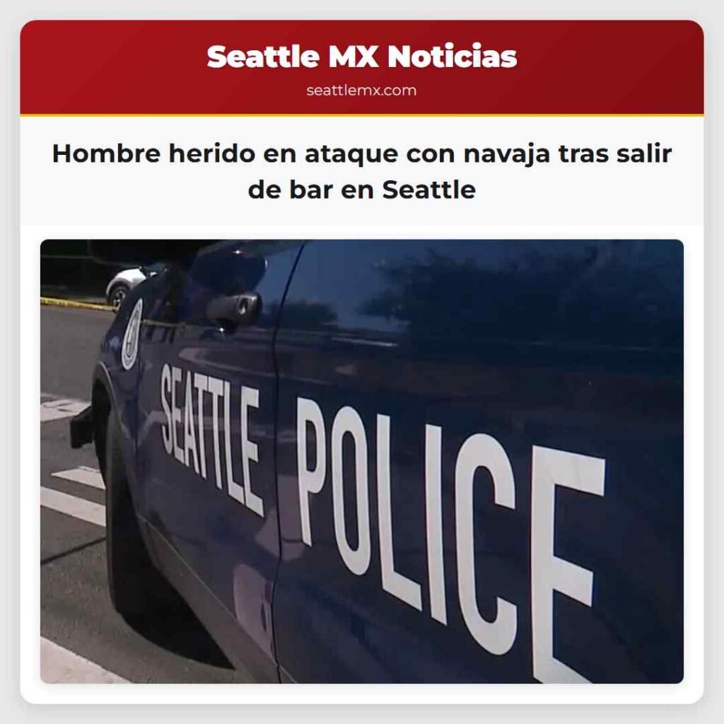 Hombre herido en ataque con navaja tras salir de