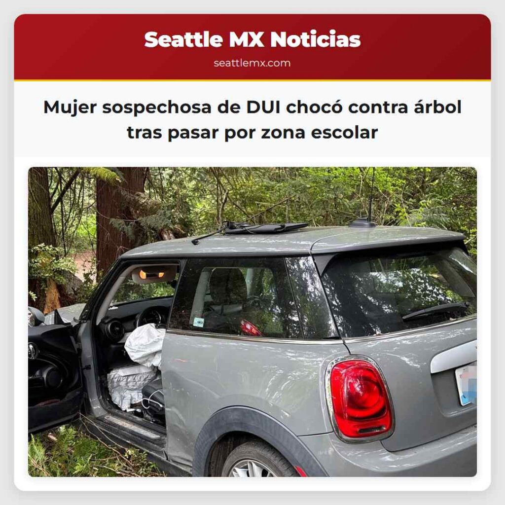 Mujer sospechosa de DUI chocó contra árbol tras