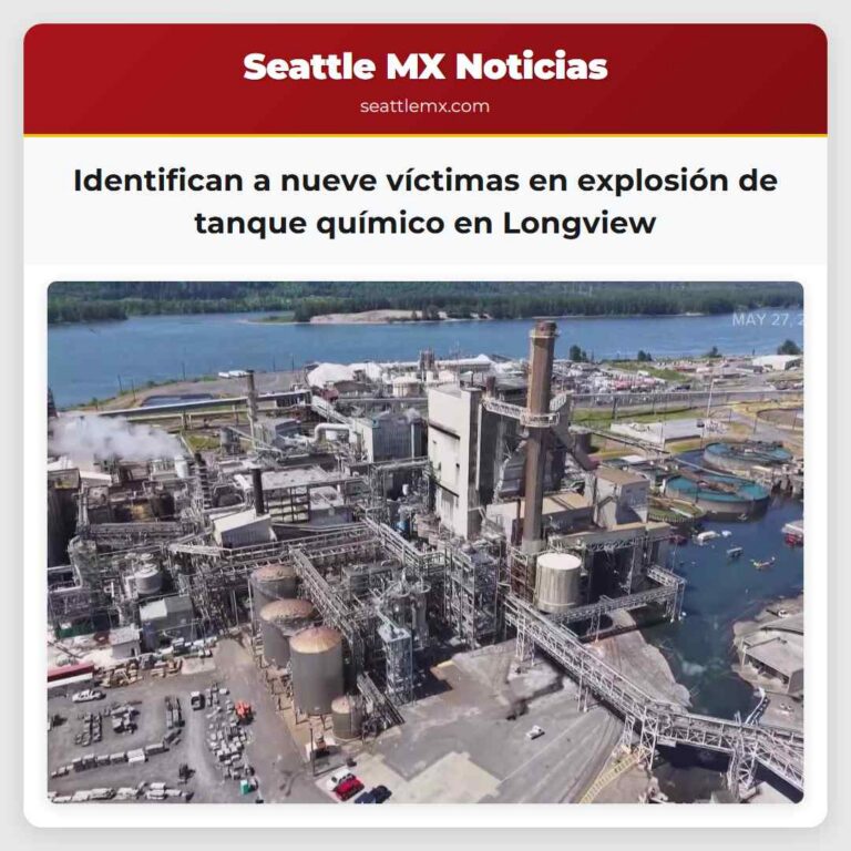 Identifican a nueve víctimas en explosión de tanque químico en Longview