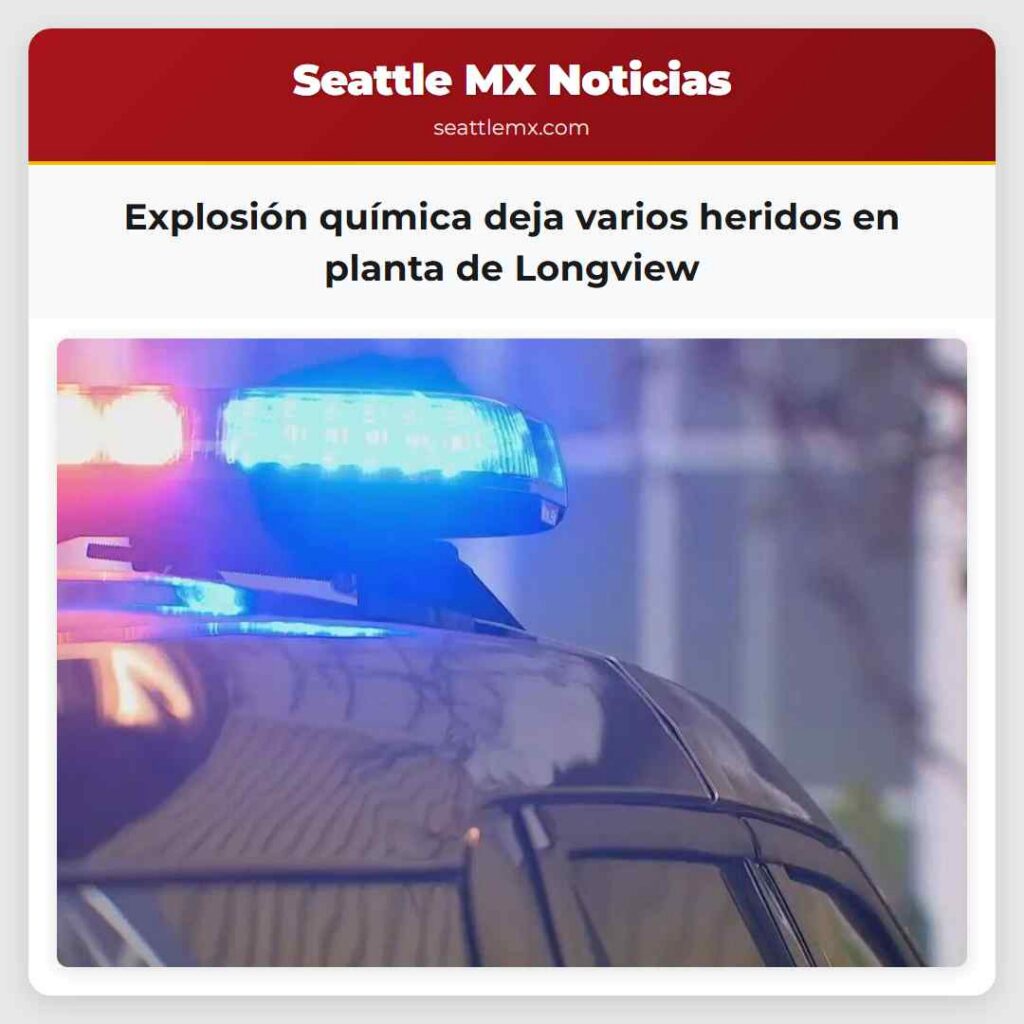 Explosión química deja varios heridos en planta