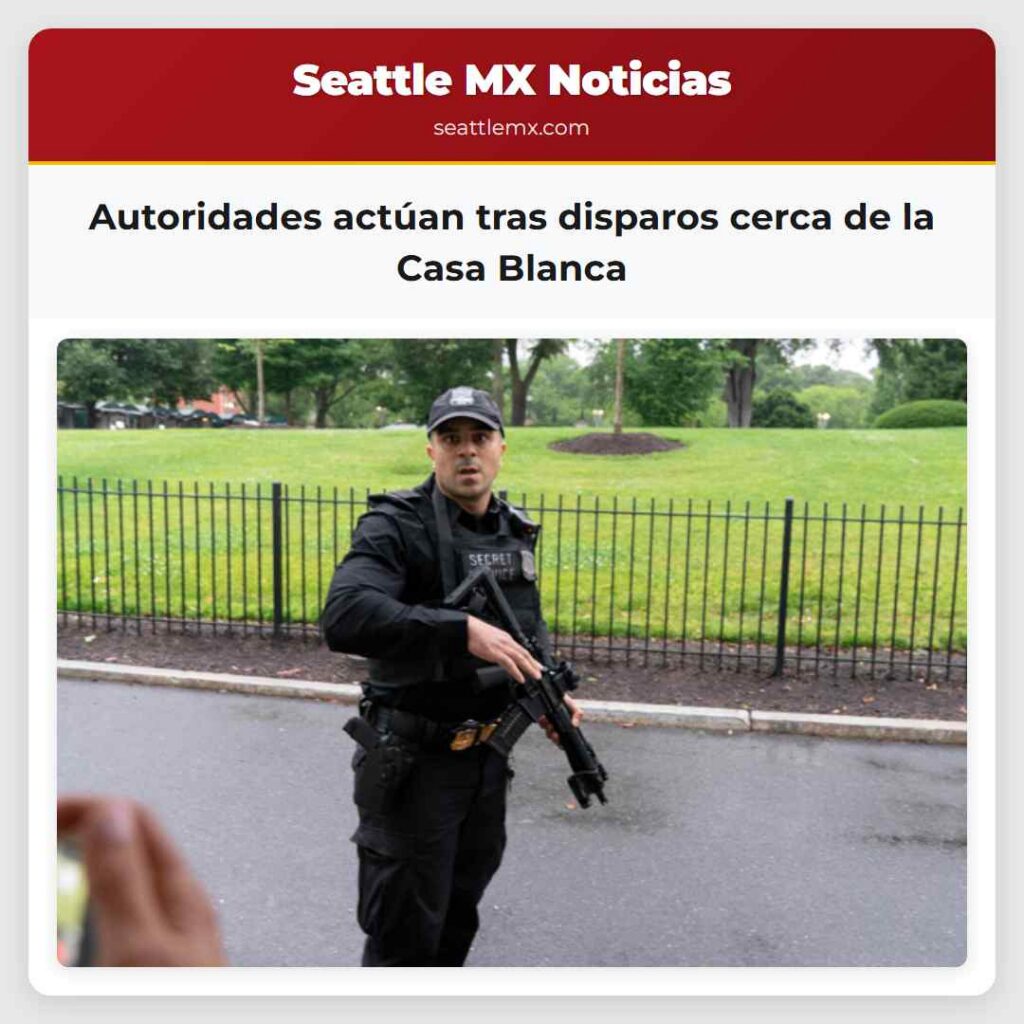 Autoridades actúan tras disparos cerca de la Casa