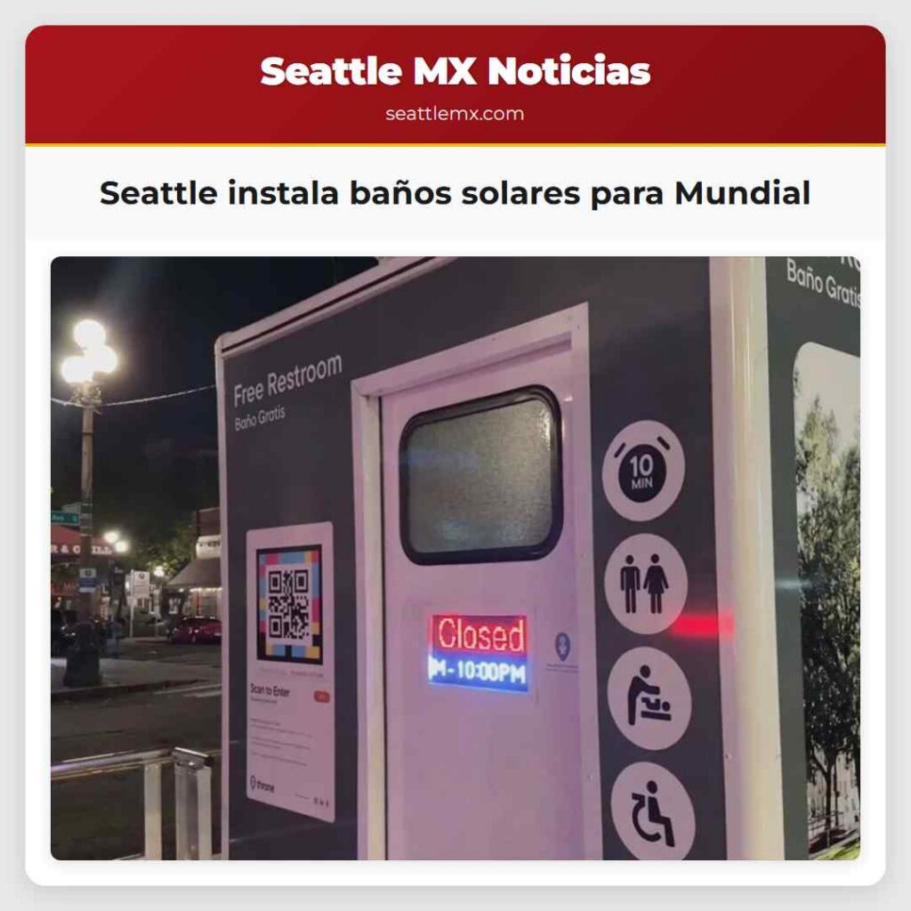 Noticias De Seattle 1 Seattle instala baños solares para Mundial