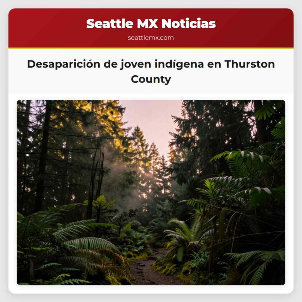 Desaparición de joven indígena en Thurston County
