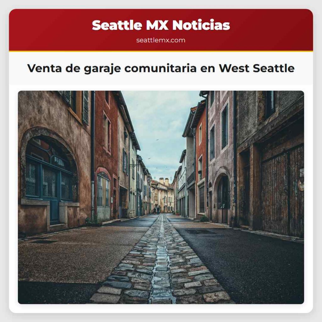 Venta de garaje comunitaria en West Seattle