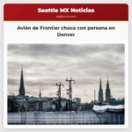 Avión de Frontier choca con persona en Denver