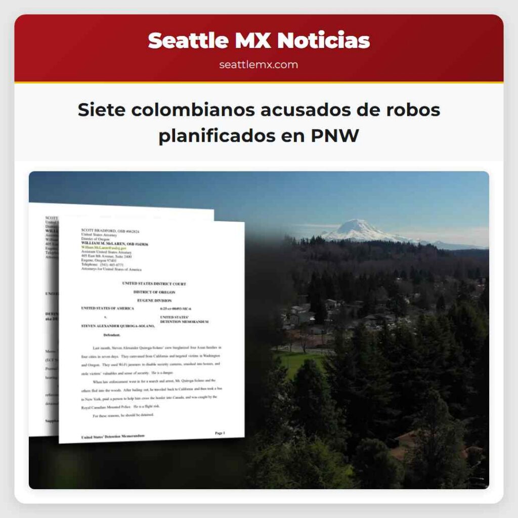 Siete colombianos acusados de robos planificados