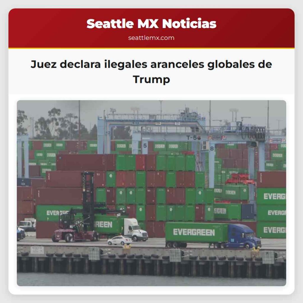 Juez declara ilegales aranceles globales de Trump