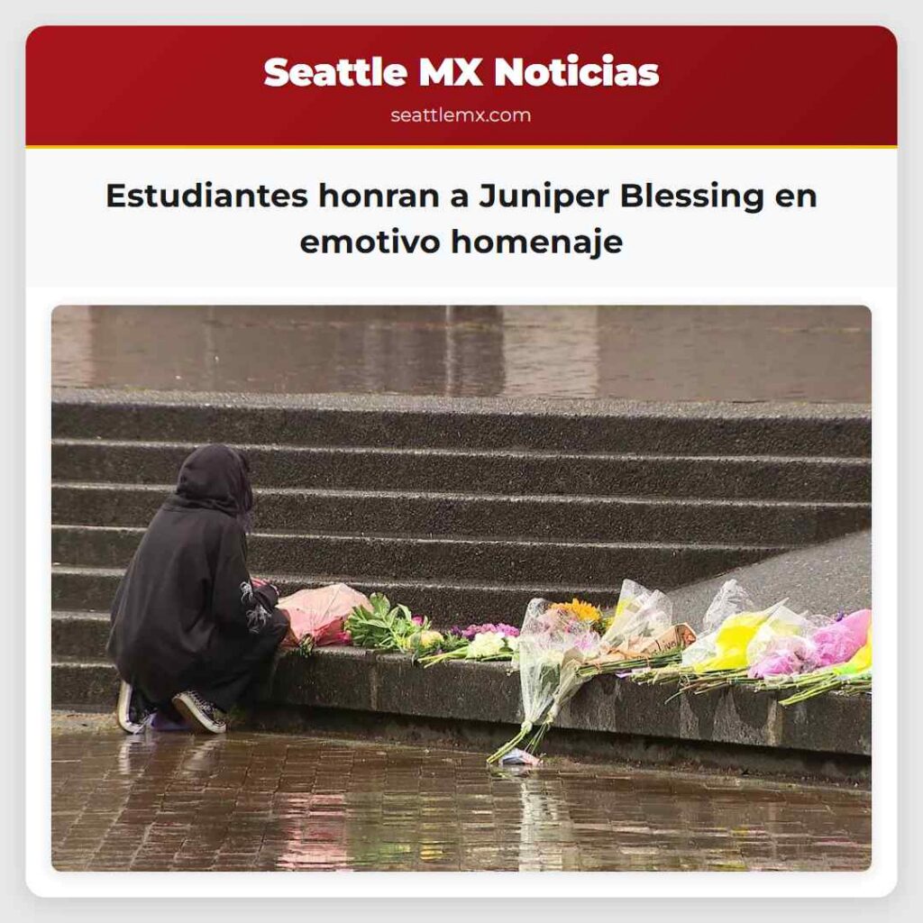 Estudiantes honran a Juniper Blessing en emotivo