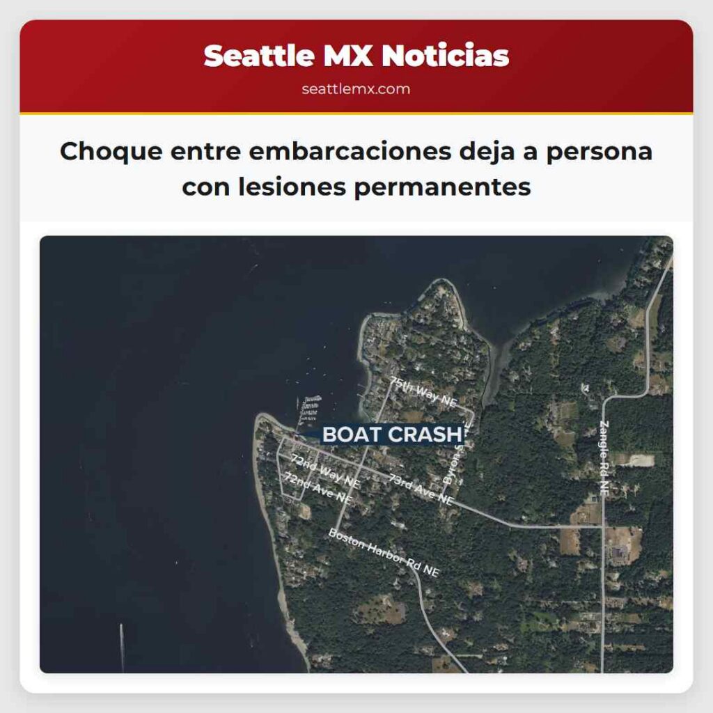 Choque entre embarcaciones deja a persona con