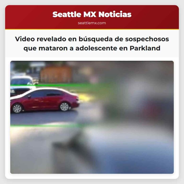 Video revelado en búsqueda de sospechosos que mataron a adolescente en Parkland