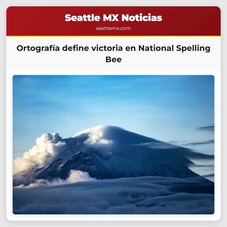 Ortografía define victoria en National Spelling Bee