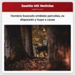 Hombre buscado embiste patrullas es disparado y huye a casas