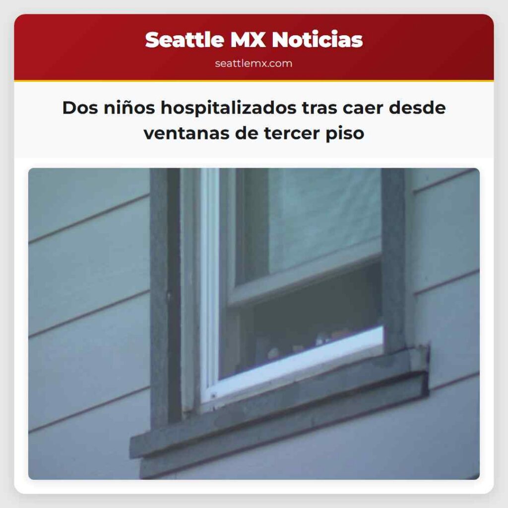 Dos niños hospitalizados tras caer desde ventanas