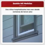 Dos niños hospitalizados tras caer desde ventanas de tercer piso