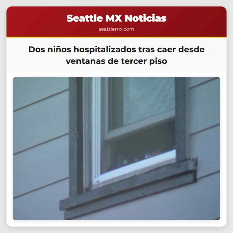 Dos niños hospitalizados tras caer desde ventanas de tercer piso