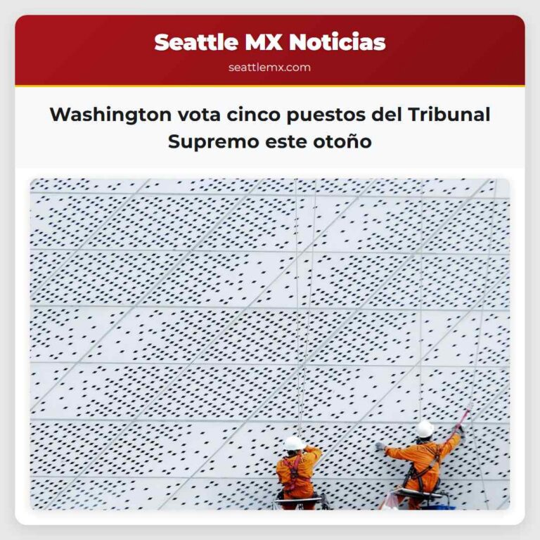 Washington vota cinco puestos del Tribunal Supremo este otoño