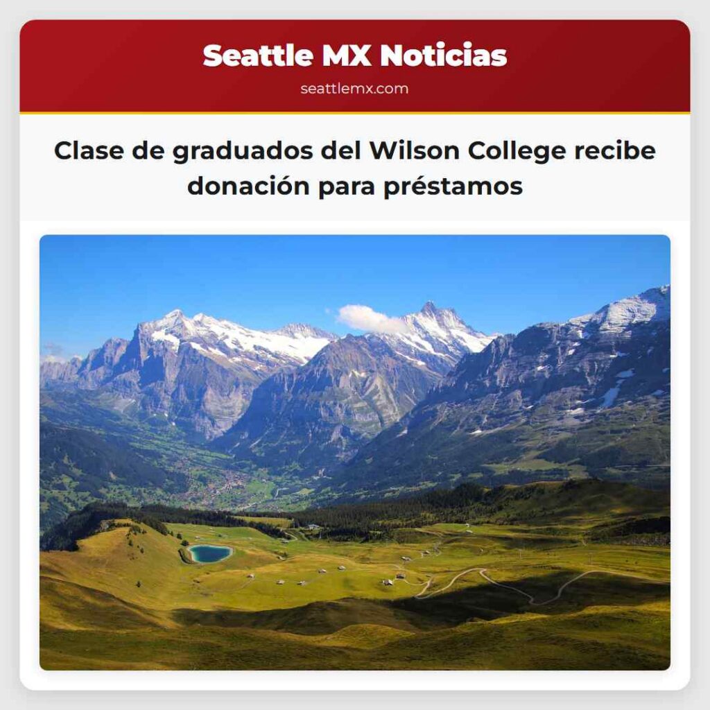 Clase de graduados del Wilson College recibe
