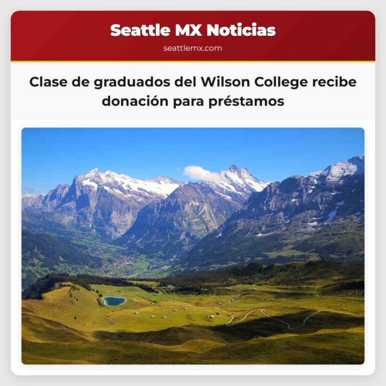 Clase de graduados del Wilson College recibe donación para préstamos
