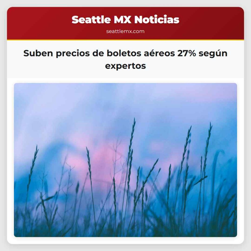 Suben precios de boletos aéreos 27% según expertos