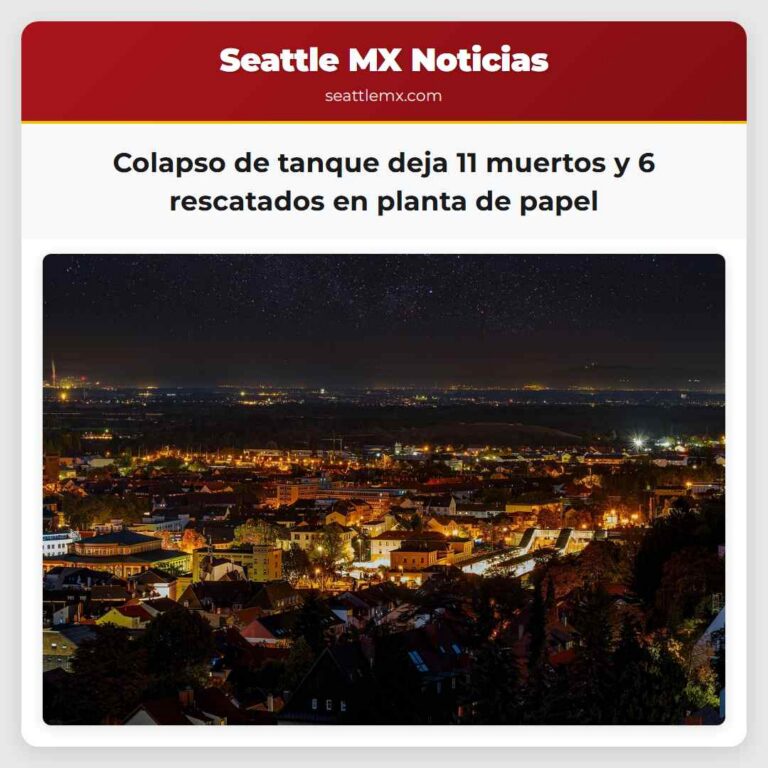Colapso de tanque deja 11 muertos y 6 rescatados en planta de papel