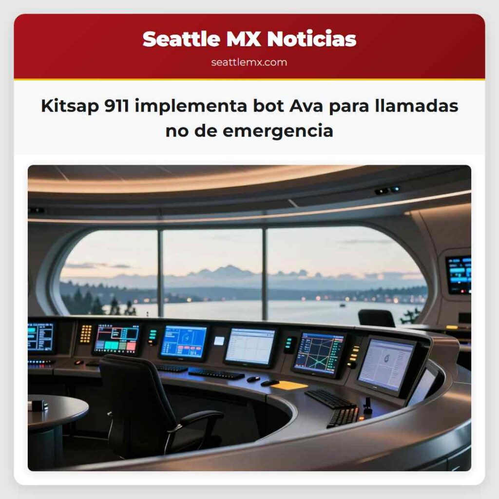 Noticias De Seattle 4 Kitsap 911 implementa bot Ava para llamadas no de