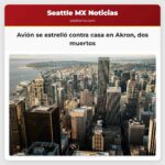 Avión se estrelló contra casa en Akron dos muertos