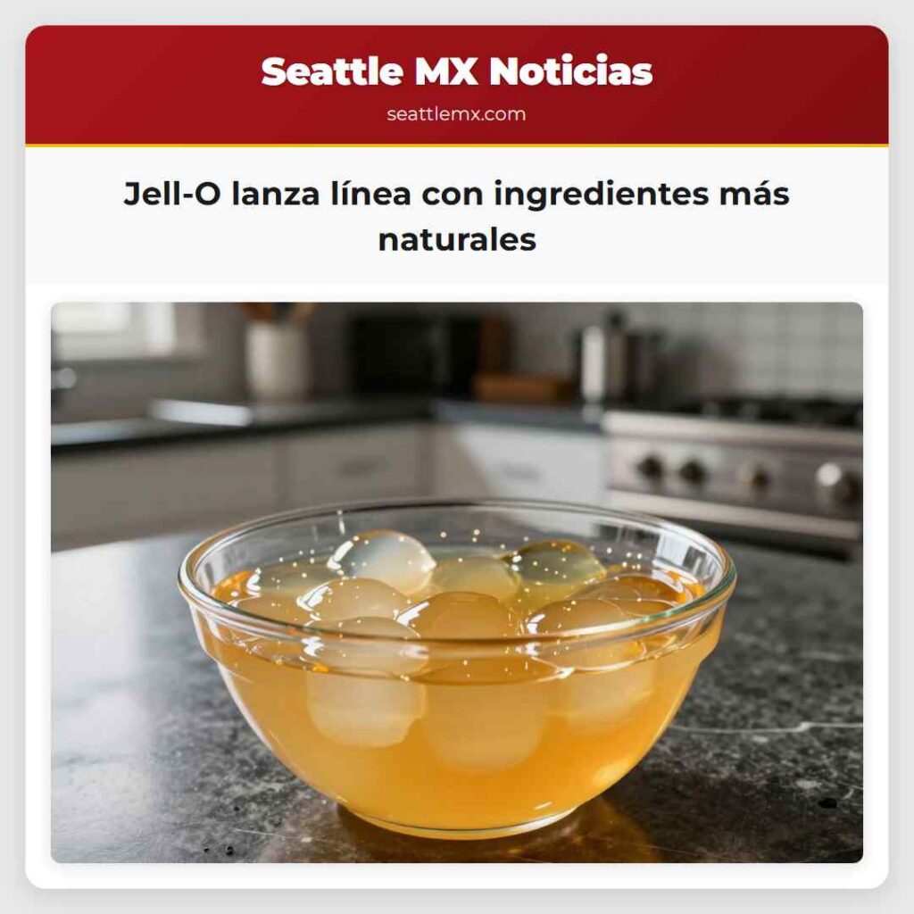 Jell-O lanza línea con ingredientes más naturales