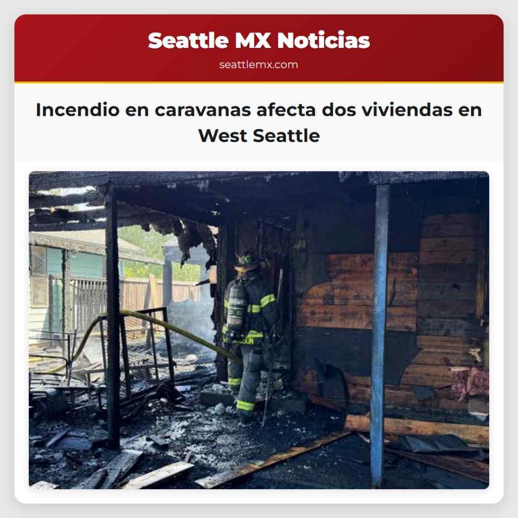 Incendio en caravanas afecta dos viviendas en