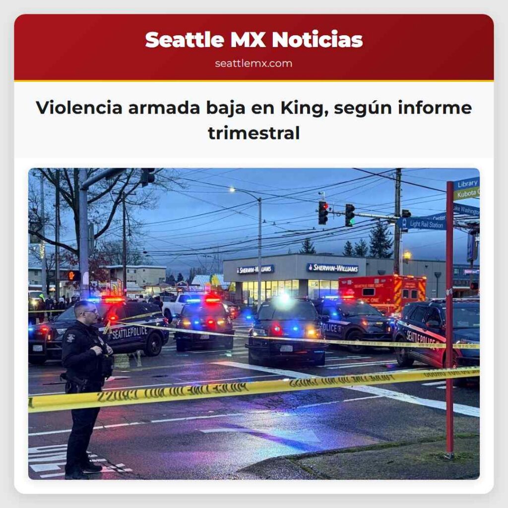 Violencia armada baja en King, según informe