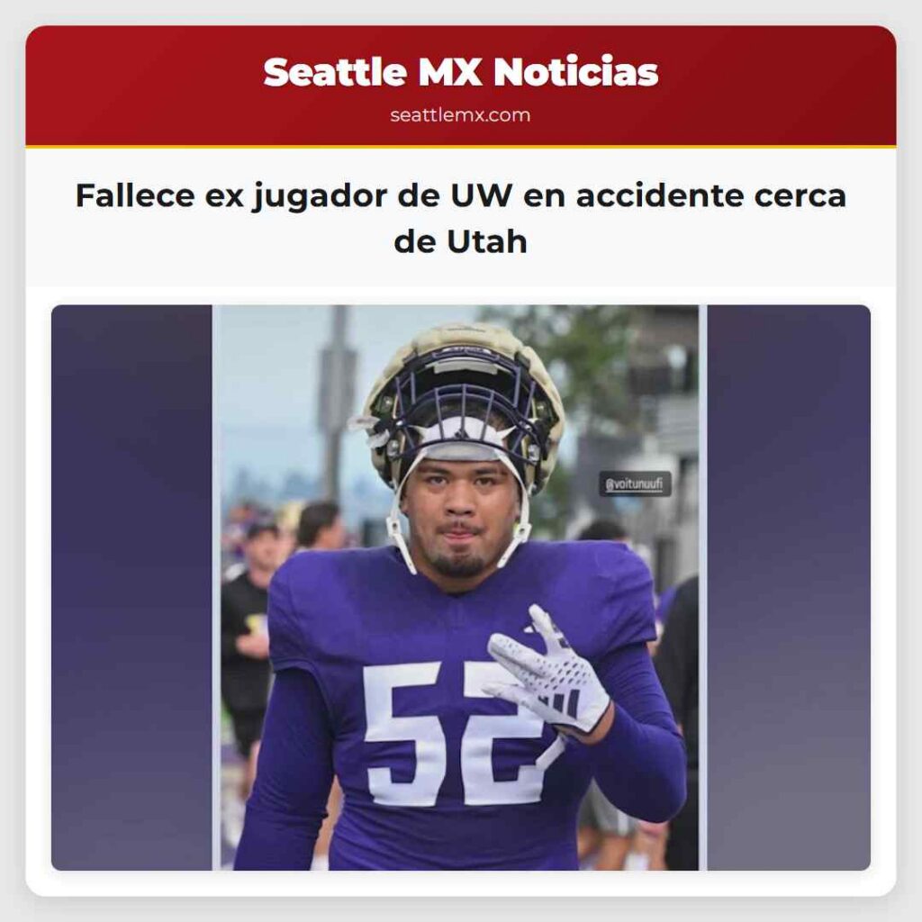 Fallece ex jugador de UW en accidente cerca de