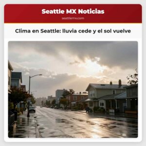 Clima en Seattle lluvia cede y el sol vuelve